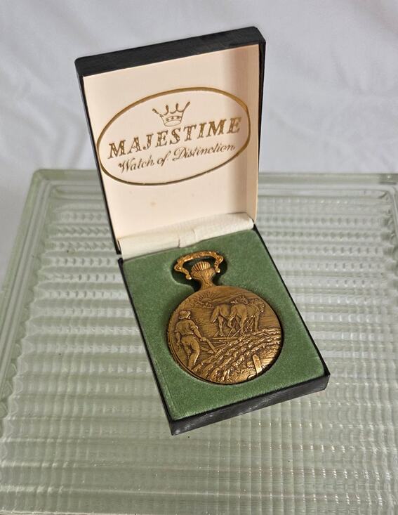 Majestime Other - Majestime 17 Jewel Pocket Watch, Swiss Gold tone